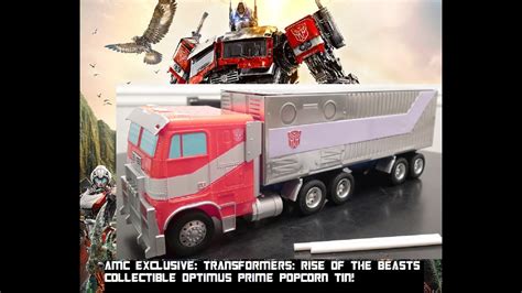 Amc Exclusive Transformers Rise Of The Beasts Optimus Prime Popcorn