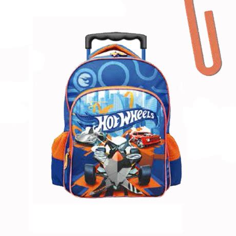 Mochila Hot Wheels Con Carro Arpelli Marroquineria