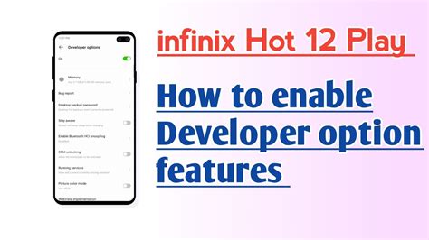 Infinix Hot 12 Play How To Enable Developer Option Features YouTube