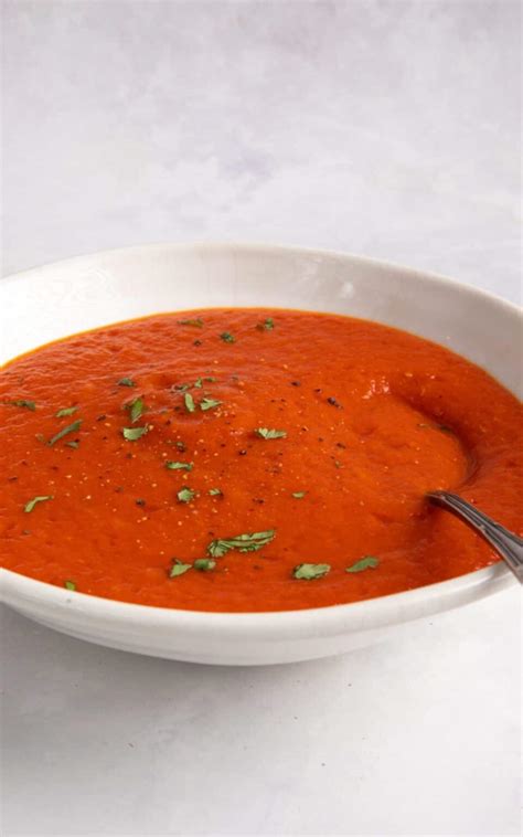 Easy Red Pepper And Tomato Soup Healthy Living James