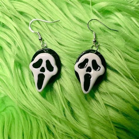 Gothic Ghostface Necklace Etsy