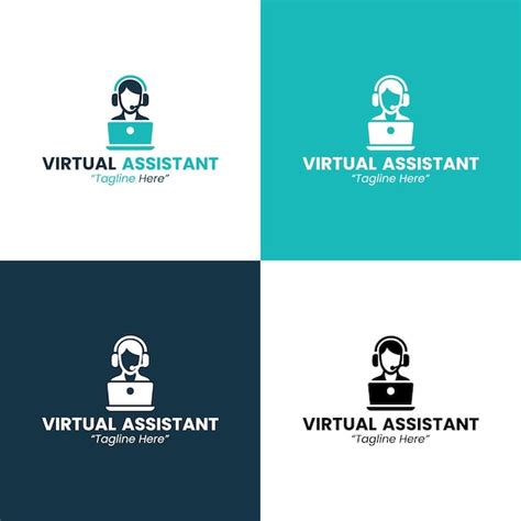 Modern Virtual Assistant Logo Vectors And Illustrations For Free Download