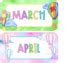 Hot Air Ballon Watercolor Classroom Theme Birthday Clip Chart Tpt