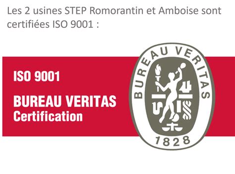 Mars Certification Iso Renouvel E Pour Les Deux Usines Step