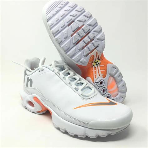 ️ Nike Air Max Plus Tn Se Gs White Orange Ar0005 100 Size 55y Womens