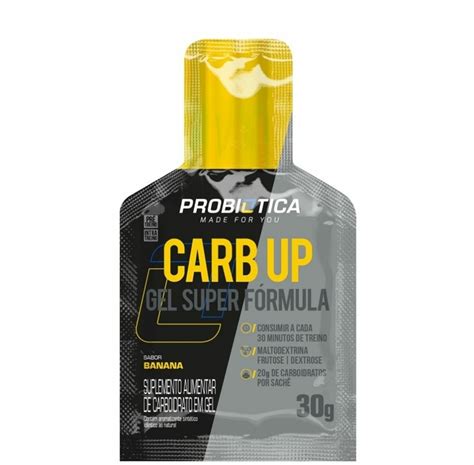 Carb Up Energy Gel Super Fórmula 30g Sabor Banana