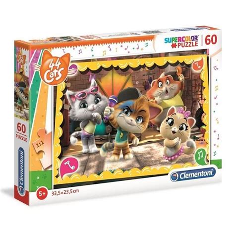 Clementoni Puzzle SuperColor 44 Koty 60 El Clementoni Sklep