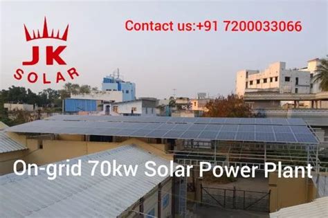 Grid Tie Solar Power Plants For Industrial Capacity 80kw At Rs 46000