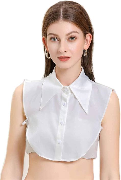 Home Chic Yang Hcy Pcs Solid Color Fake Collar Women S Half Shirt