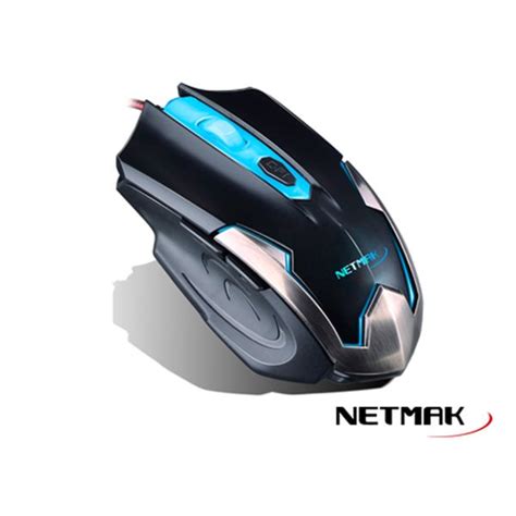 Mouse Gamer NM-ARMOR Retroiluminado Netmak