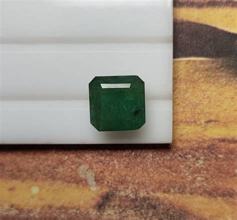 Natural Emerald Square Octagon Cut Carat Emerald Gemstone