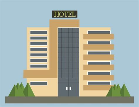 Premium Vector Vector Illustration Of Hotel Building In Flat Style