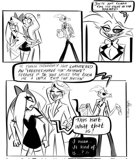 Public indecency, fanart by artist MistMistly (@mistmistly) : r/HazbinHotel