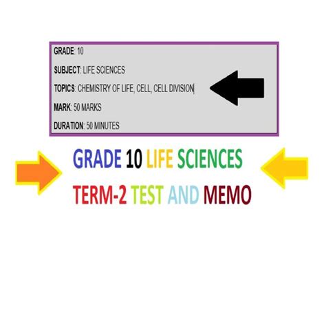 Grade Life Sciences Term Test And Memorandum Teacha