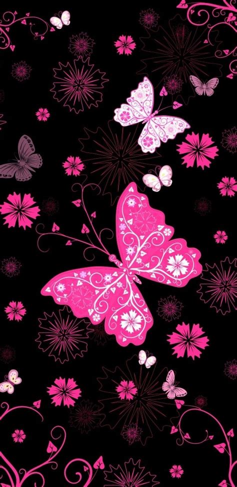 Pink Butterfly Phone Wallpapers Tattoo Ideas For Women