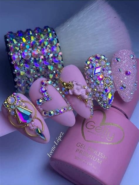 50 Summer Nail Art Ideas 2024 In 2024 Swarovski Nails Rhinestone Nails Nail Jewels