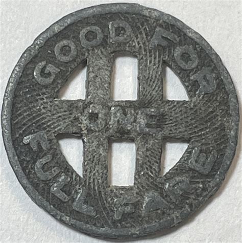 1924 Honolulu, Hawaii Rapid Transit Token | Property Room