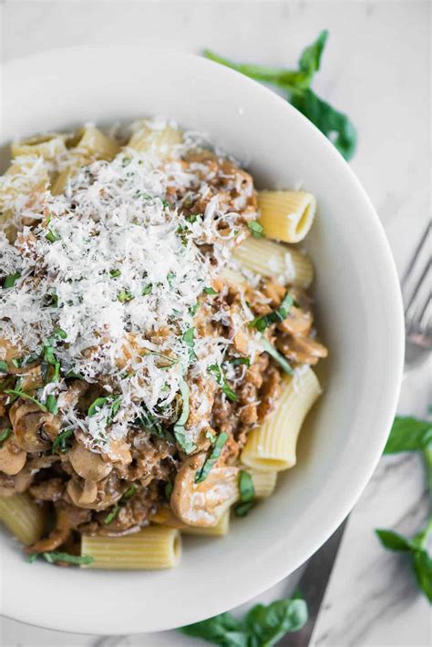 Creamy Sausage Mushroom Rigatoni The Recipe Critic