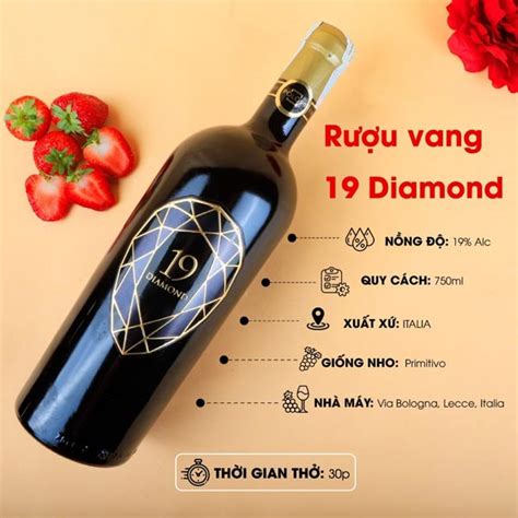 [BÁO GIÁ] Rượu vang Ý Diamond 19 chính hãng giá tốt nhất