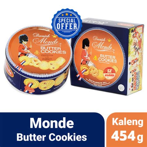 Jual Monde Butter Cookies 454 Gr Biskuit Kaleng Blue Shell 454g