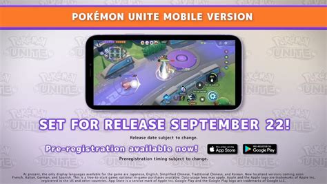 Pokémon Unite Mobile Release Date Set For Iphone And Android