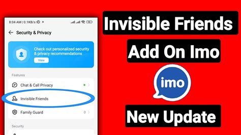 How To Add Invisible Friends On Imo Imo Invisible Friends Add New