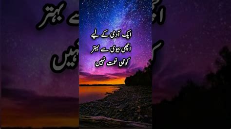 Achi Bewe Say Behtar Koi Nimat Nai Best Wife Quotes Whatsapp Status