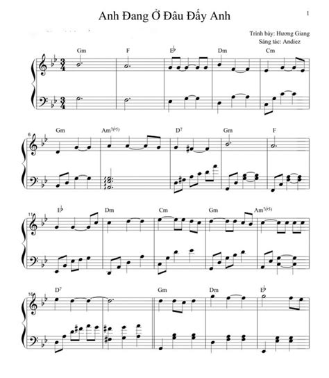 Top Sheet Piano nhạc trẻ Hot nhất tháng Việt Thương Music