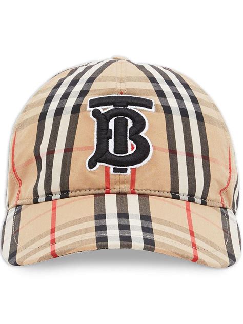 Burberry Monogram Motif Check Print Baseball Cap for Men - Lyst