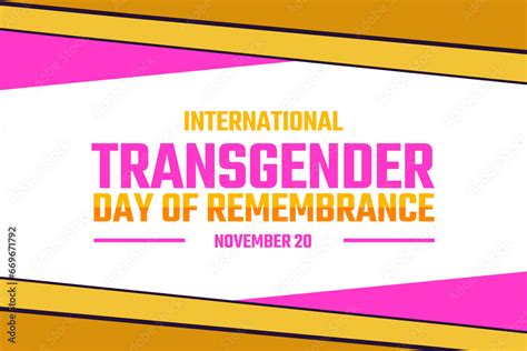 Transgender Remembrance Day Of Visibility Background In Beautiful