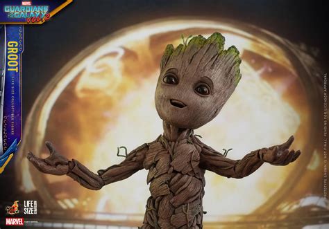 Hot Toys Reveals Their Life Size Baby Groot Action Figure From GUARDIANS OF THE GALAXY VOL 2