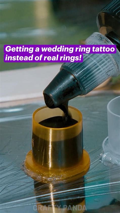 Getting A Wedding Ring Tattoo Instead Of Real Rings Wedding Ring Tattoo Ring Tutorial