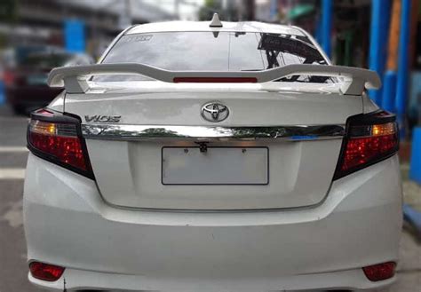 Toyota Vios To Rear Spoiler With Rd Brake Light No Paint