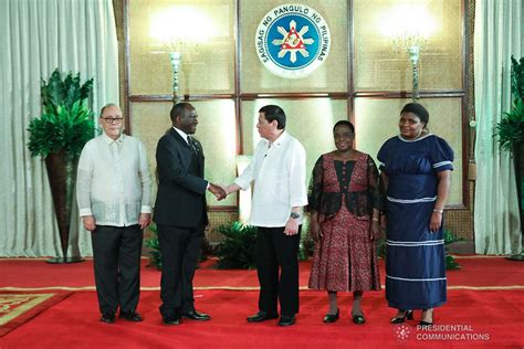 President Rodrigo Roa Duterte Receives The Credentials Of Non Resident