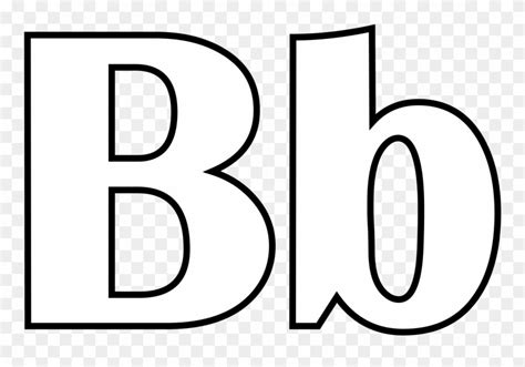 letter b black and white png - Clip Art Library