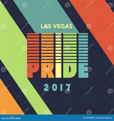 Bandera Del Espectro Del Arco Iris Del Cartel Del Orgullo Gay Ilustración del Vector