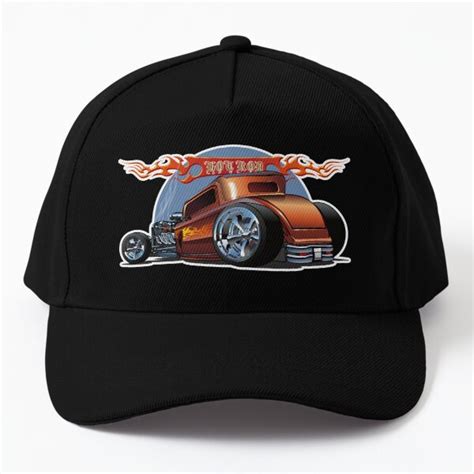 Cartoon Hot Rod Cap For Sale By Mechanick Redbubble