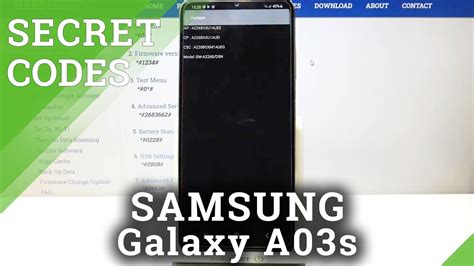 Secret Codes For Samsung Galaxy A03s Hidden Modes Calendar Storage Imei Status Youtube