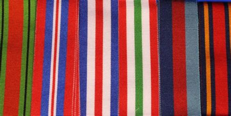 FULL SIZE BRITISH Military Medal Ribbons World War 2, 6" lengths ...