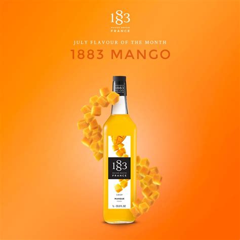 1883 Mango Sirup 1 liter (glas flaske) - Kaffedeal