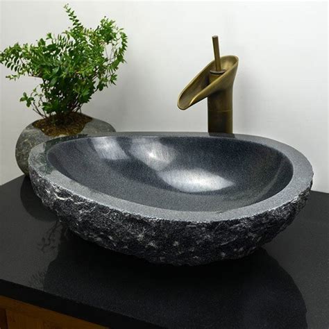 Раковина из гранита JYS-098A, овальная купить в интернет-магазине Decoriko