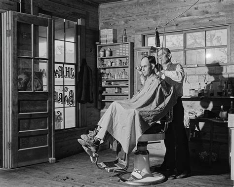 Barber Shop Early Days 1920 1930 Grungy Black And White Retro Etsy