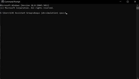 Run Multiple Abaqus Jobs Run Abaqus Job In Command Prompt