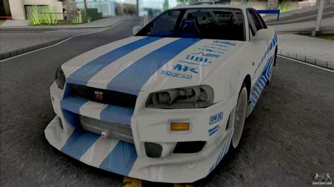 Nissan Skyline Gt R R34 C West For Gta San Andreas