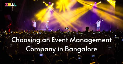 A Guide To Choosing An Event Management Company In Bangalore