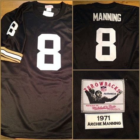 Saints Throwback Archie Manning Jersey | New orleans saints, Jersey ...