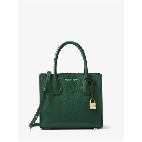 Michael Kors Mercer Medium Leather Bag In Green Lyst