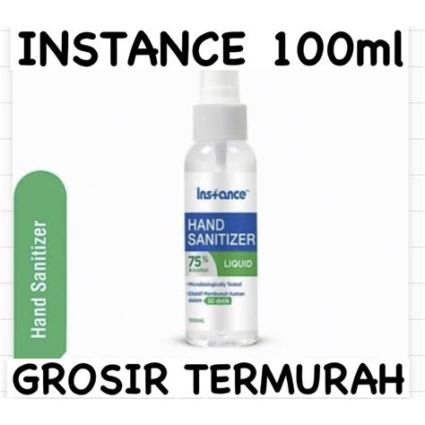 Jual Instance Hand Sanitizer Food Grade Ml Shopee Indonesia