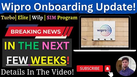 Wipro Onboarding Update Joining Next Few Weeks Turbo Elite Wilp