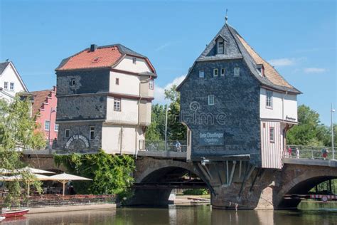 Beautiful Shot of Old Houses on a Bridge in Bad Kreuznach, Germany ...